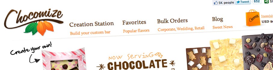 Inflexion Interactive Redesigns Chocomize.com
